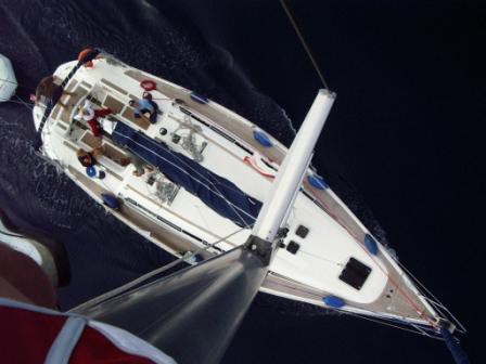 moje kraťasy, bota a celá loď